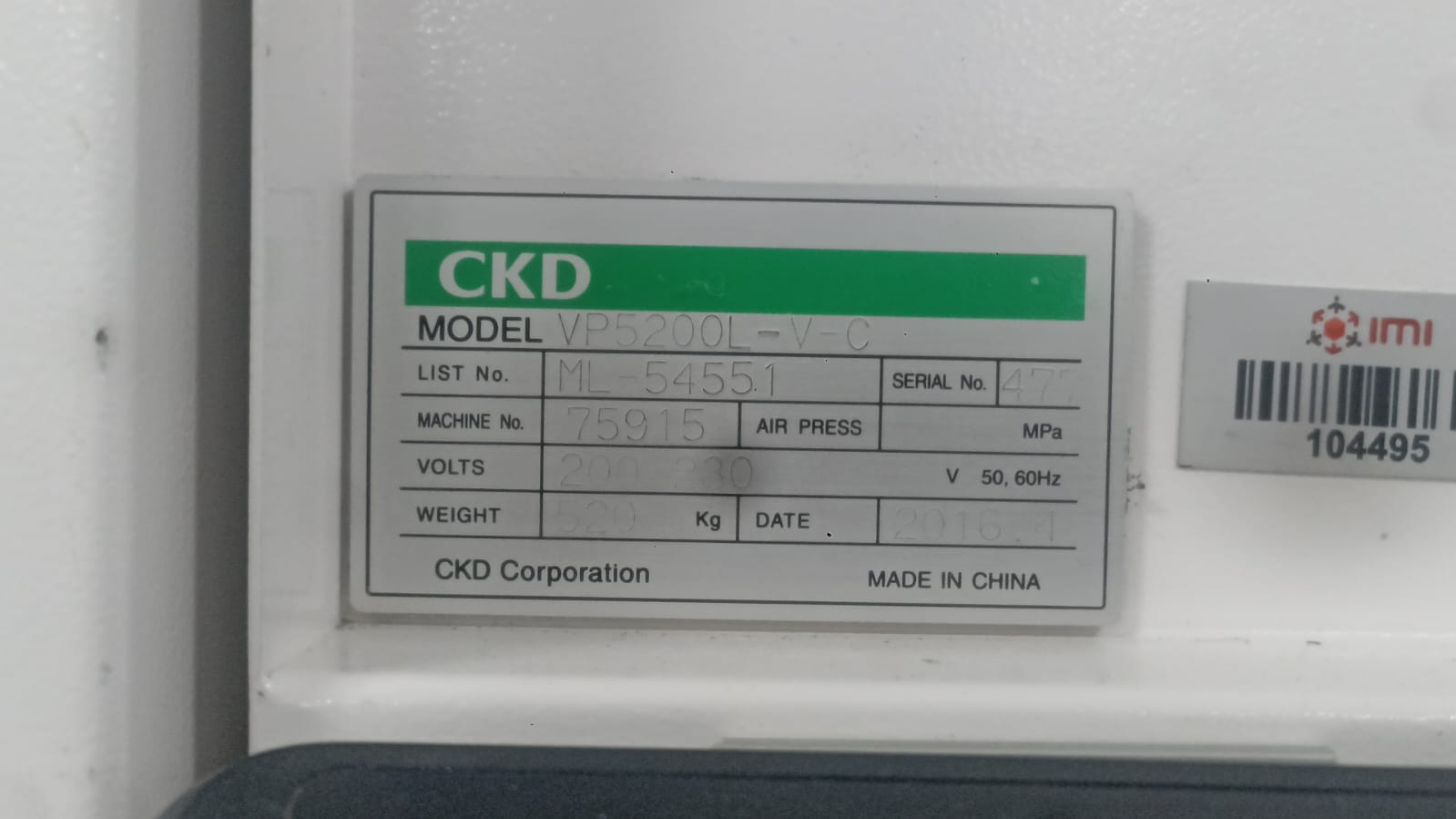 L20 SPI CKD VP5200L.V.C SN471 SN.jpeg